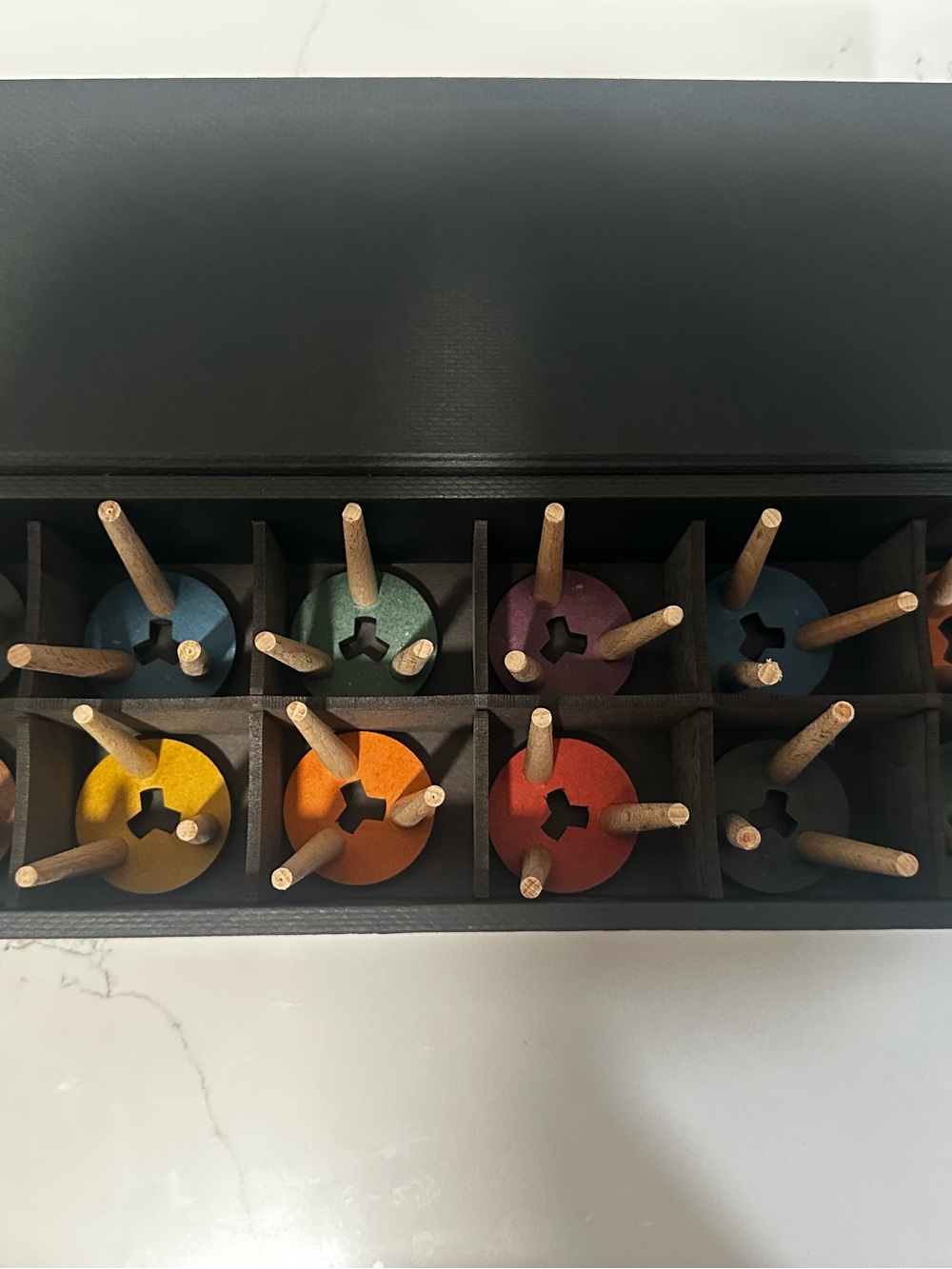 Mokuomo Los Taburetes: Wooden Stool Stacking Art Toy from Spain New MSRP $78 - Picture 8 of 14